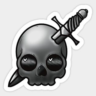 Cute Skull Sticker